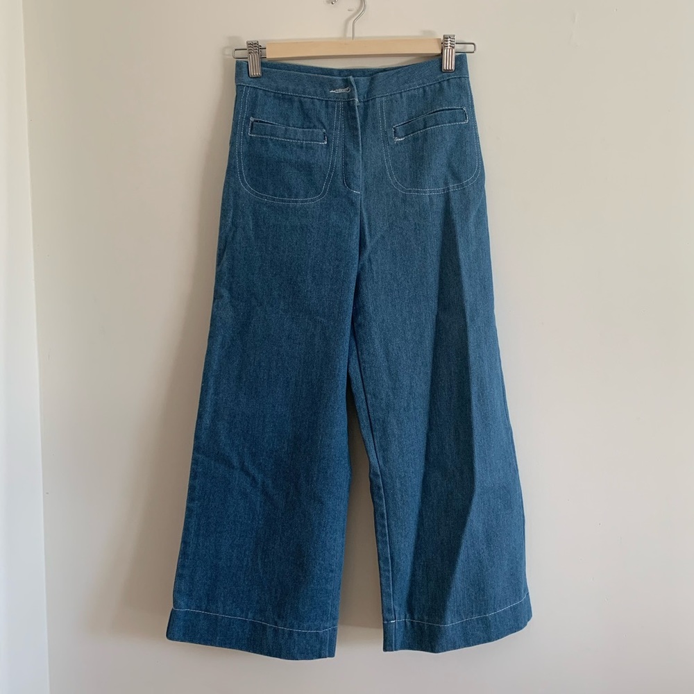 Vintage | Wide Leg Cropped Jeans